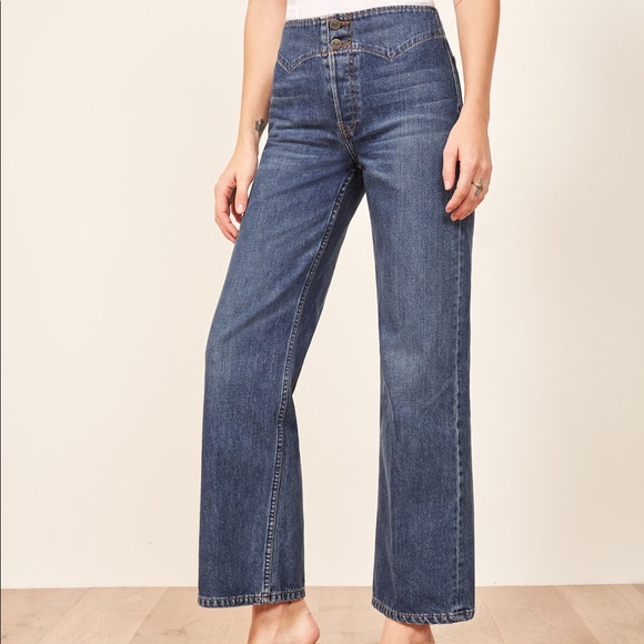 Reformation Denim - Reformation Western Wide Leg Jeans